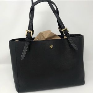 Tory burch small black tote